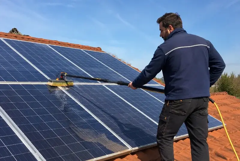 Nettoyage et entretien de panneaux solaires à Saint-Paul-du-Bois
